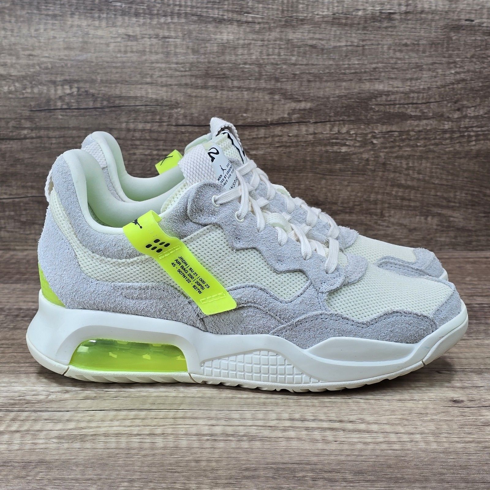Nike Air Jordan Ma2 Women's 9.5 Pale Ivory Grey Volt Sneakers (Cw5992-107) New